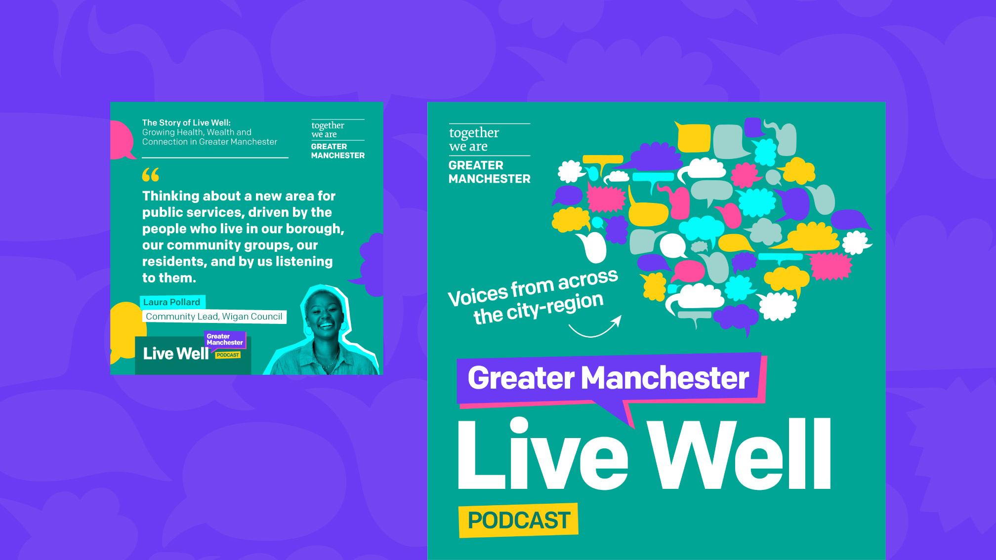 GM Live Well Podcast Visuals