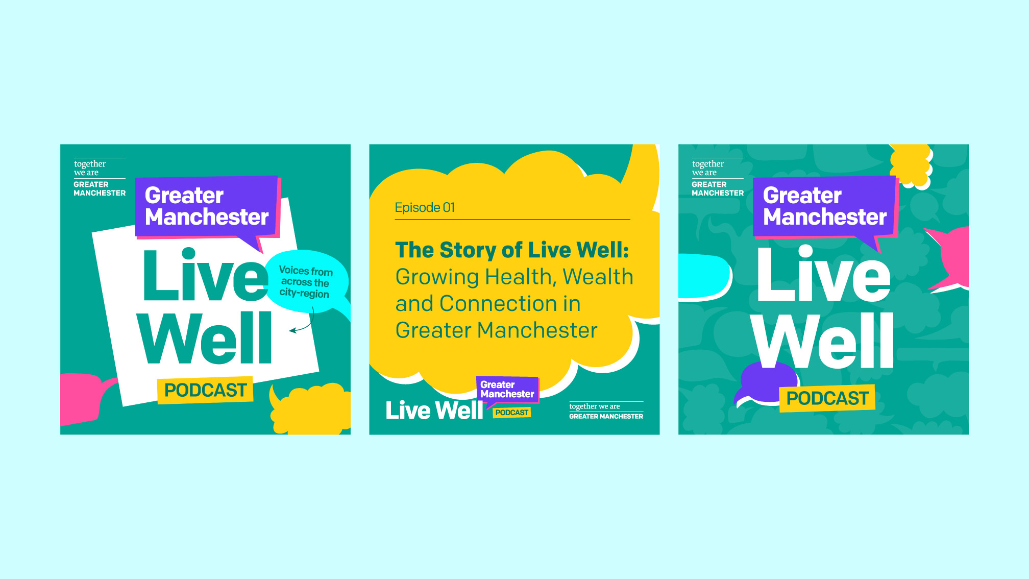 GM Live Well Podcast Visuals